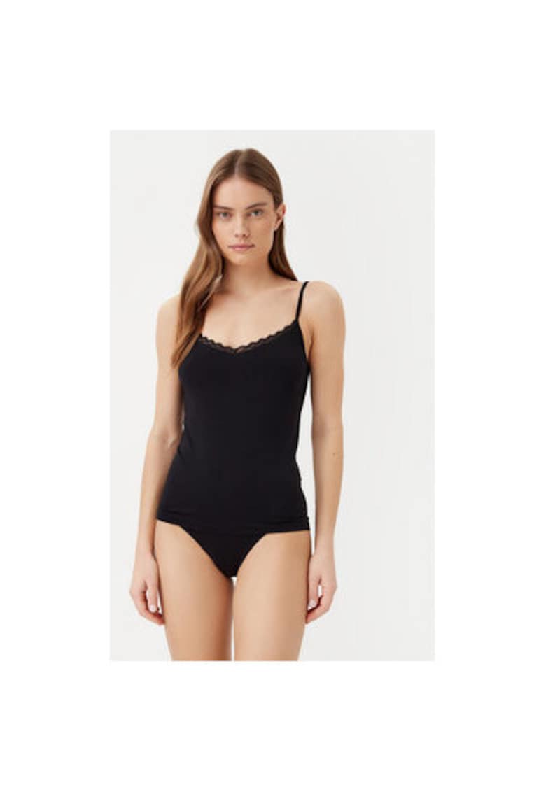 Tricou dama -  304974946 - Bumbac - Negru - Negru