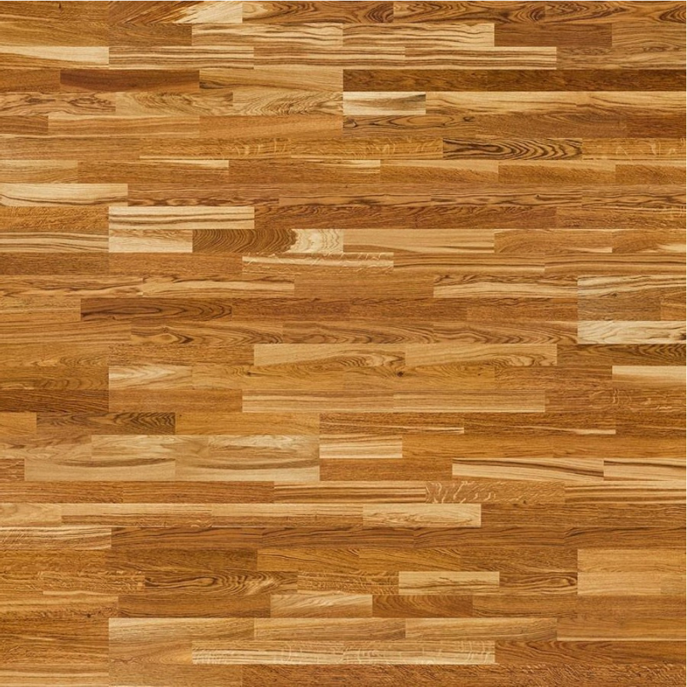 Parchet triplustratificat Karelia, decor stejar Dark, mat, trilamelar, grosime 13 mm, 2266 x 188 mm