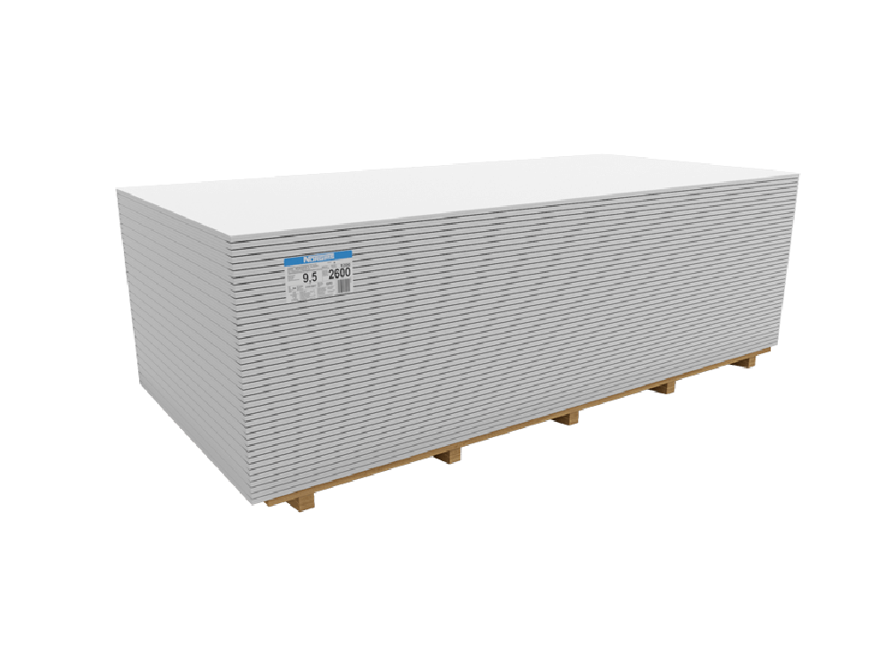 Placa gips-carton Norgips GKB, grosime 9.5 mm, 1200 x 2500 mm