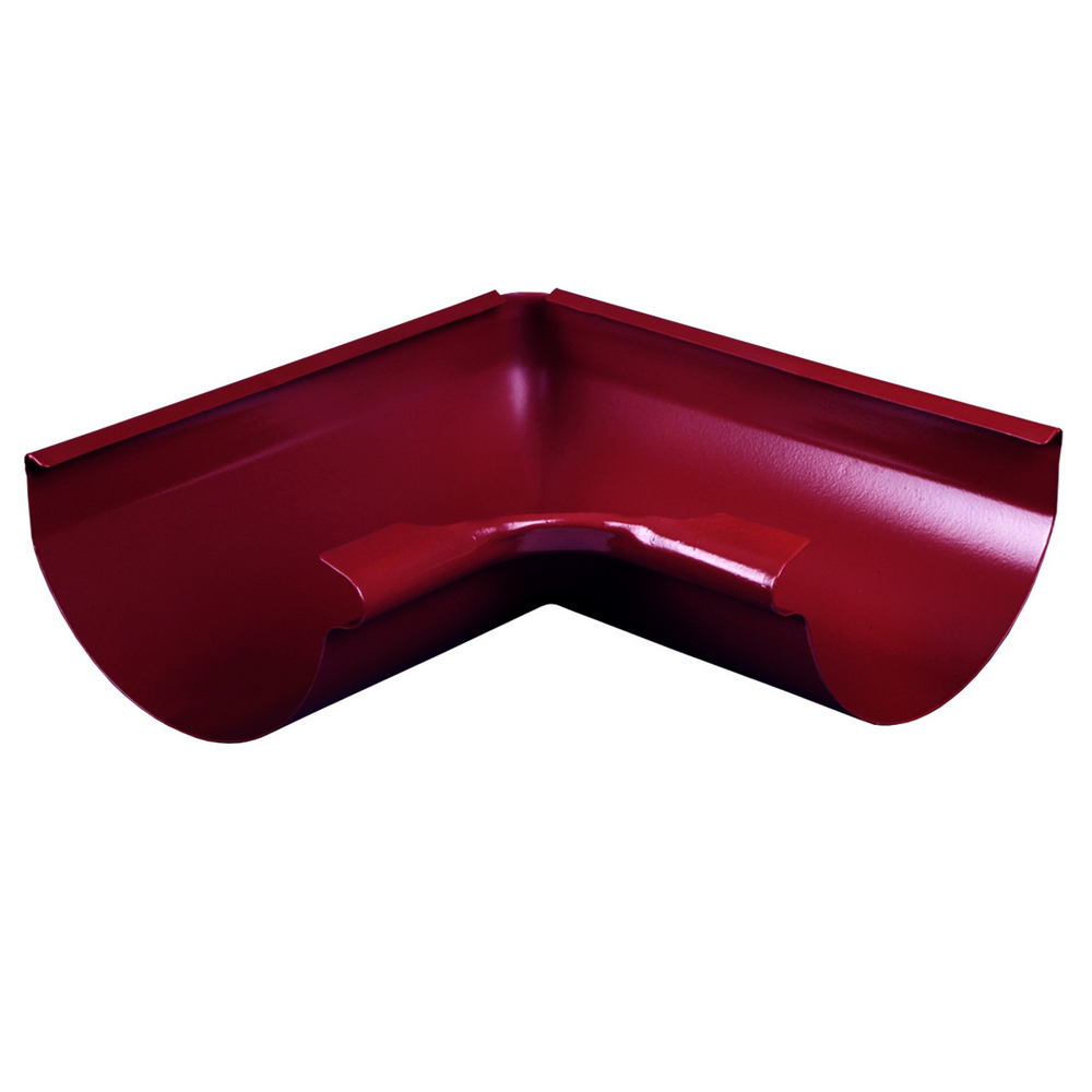 Coltar interior tip 1 jgheab Novatik Ronda, metal, diam. 125 mm, rosu RAL 3011