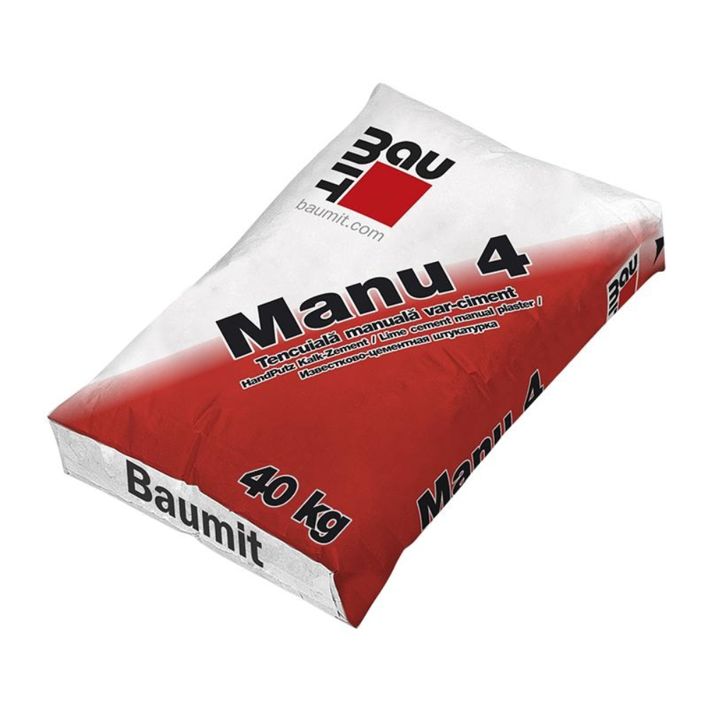 Tencuiala Manu 4 Baumit, interior/exterior, 40 kg