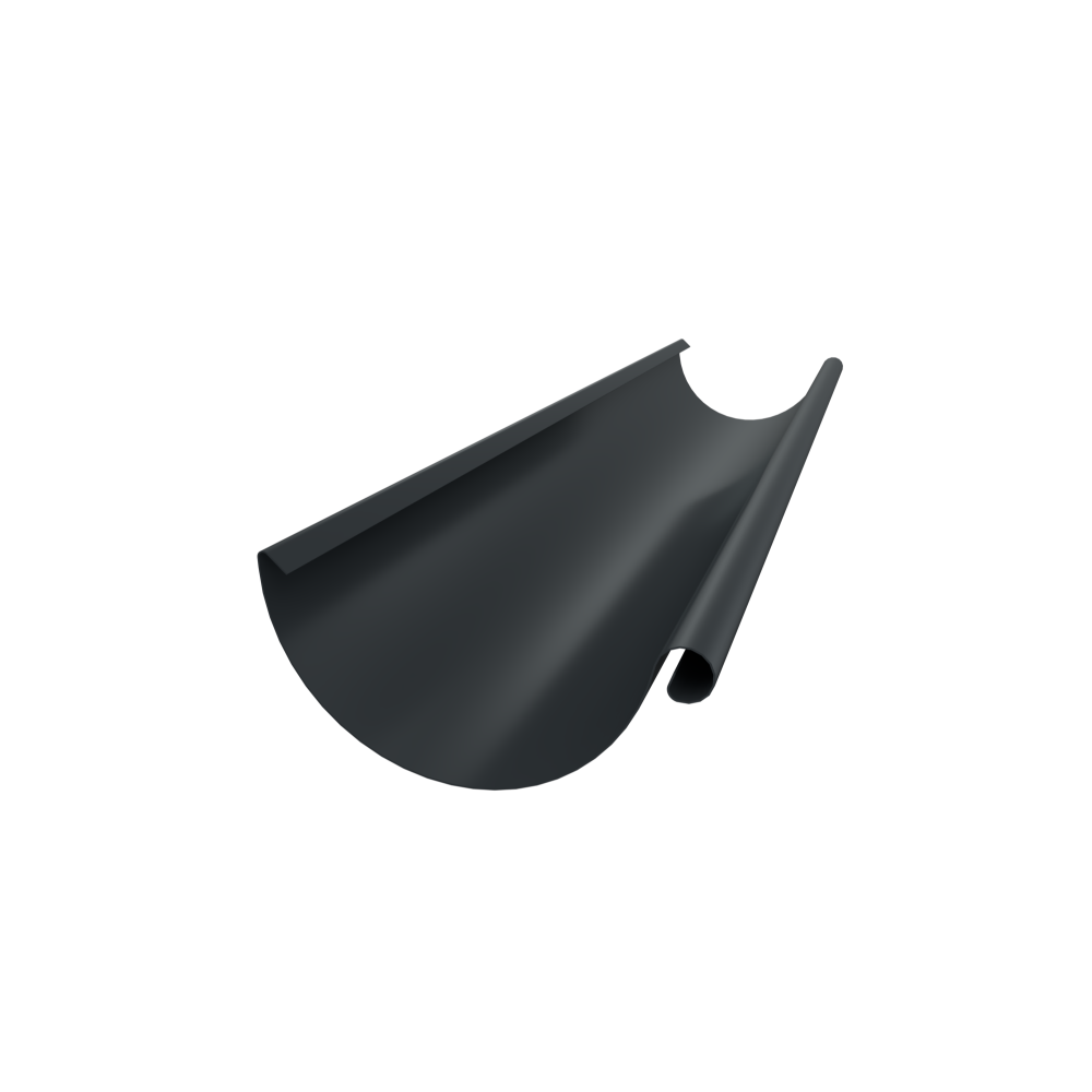 Jgheab metalic Metigla, 165 mm, gri RAL 7016, 4 m