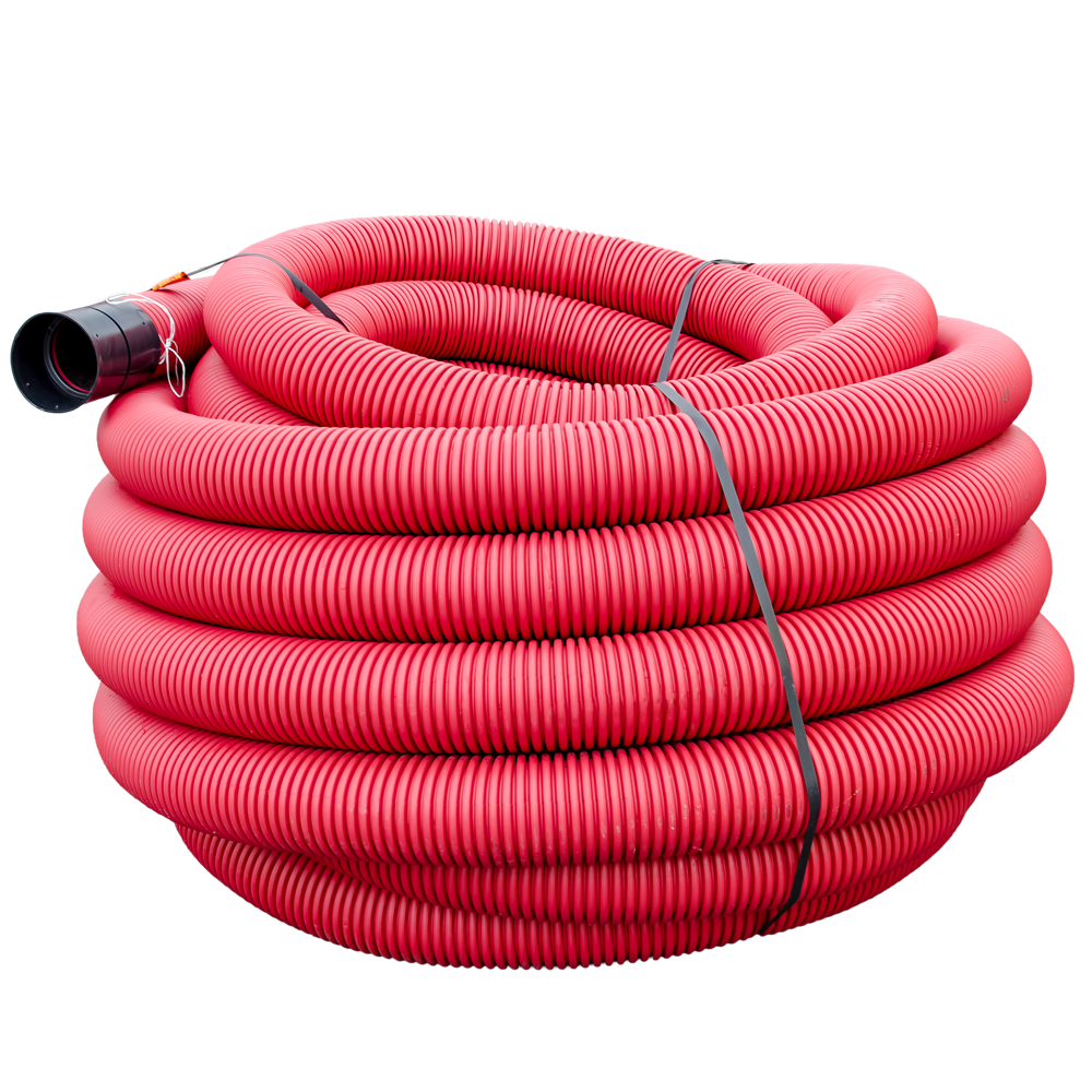 Teava de protectie corugata TehnoWorld, D 125 mm, 450N, colac 50 m