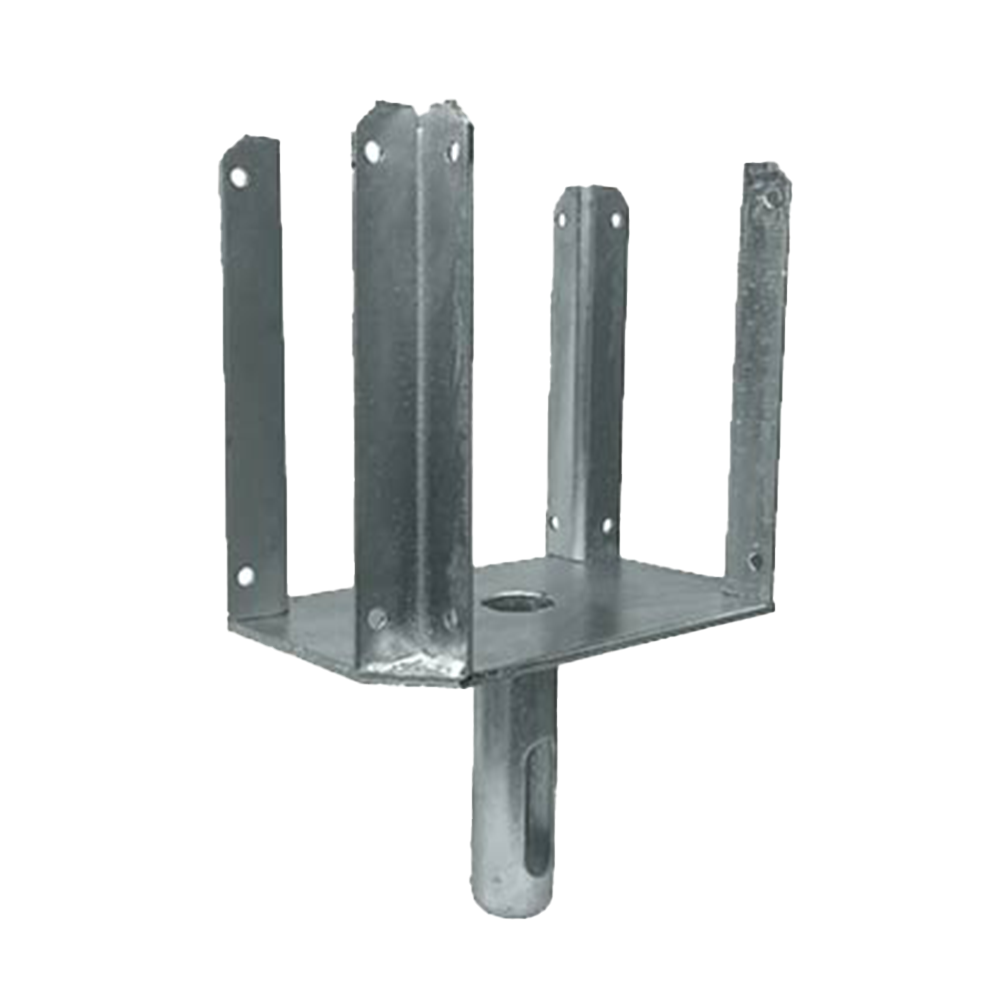 Furca metalica cu brate, pentru pop reglabil, otel zincat, 86 x 170 mm