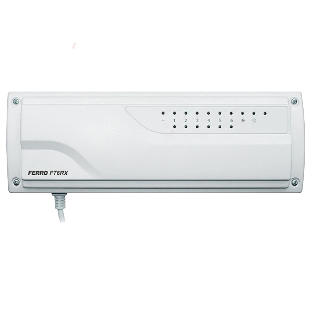 Termostat incalzire in pardoseala fara fir Ferro FT6RX, programabil wireless
