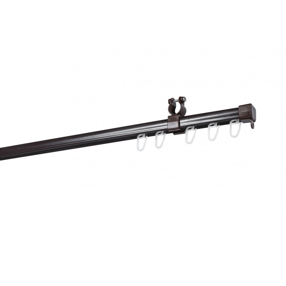 Sina U pentru perdea, metal, maro, 350 cm