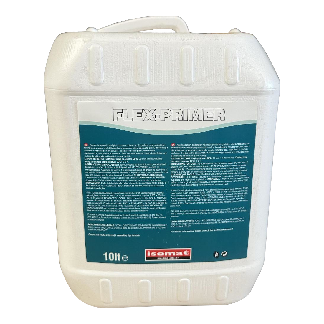 Amorsa acrilica Isomat Flex Primer, pe baza de apa, alb murdar, 10 l