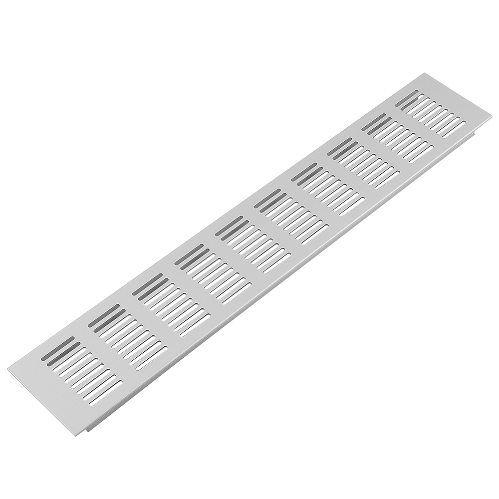 Grila ventilatie, aluminiu mat, 7 x 100 cm