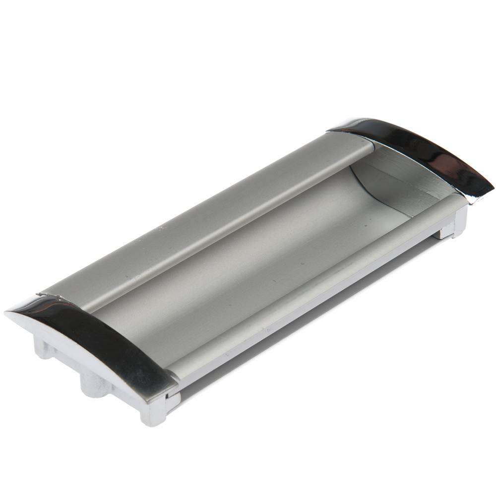 Maner cu terminatii Sumru, aluminiu, crom, 96 mm