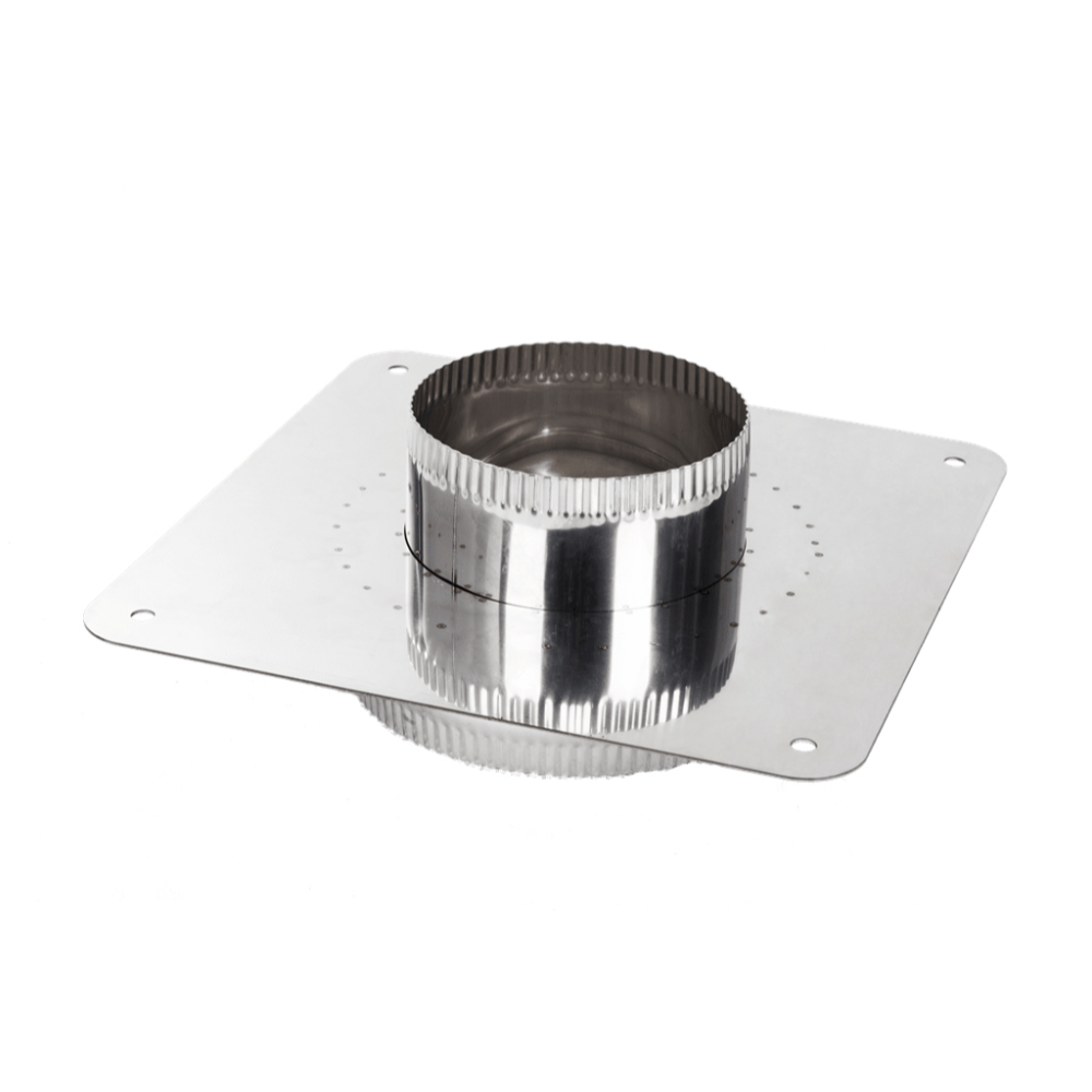 Suport trecere burlan, inox, argintiu, diametru 200/260 mm