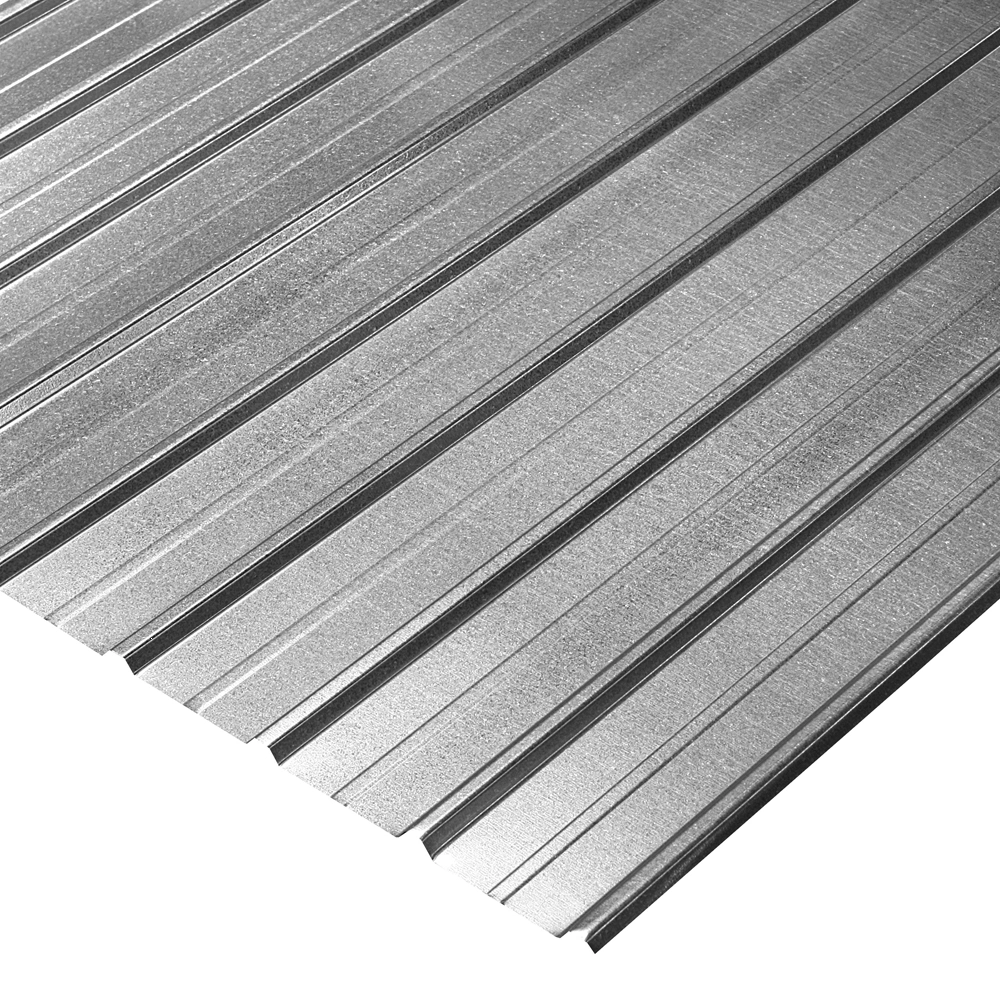 Tabla cutata zincata Wetterbest W8, gri, inaltime cuta 8 mm, 2000 x 910 x 0.25 mm