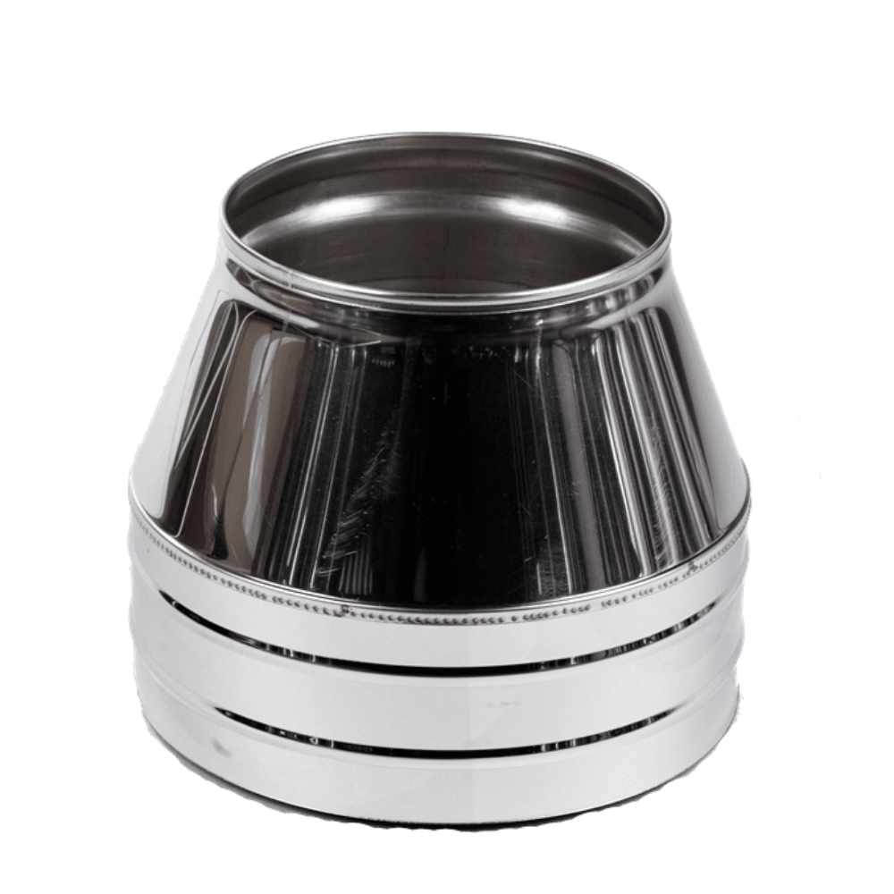 Terminatie conica pentru burlan, inox, diametru 180/250 mm
