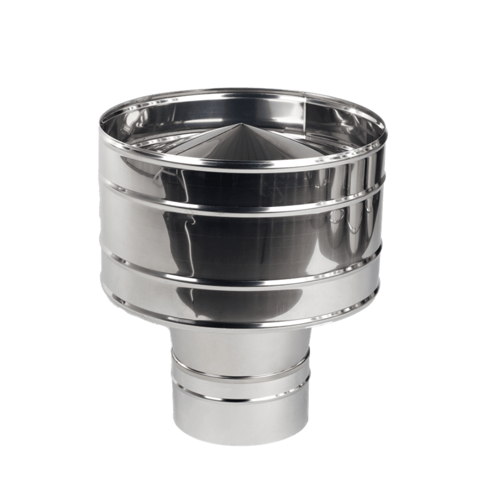Palarie antivant pentru burlan, inox, diametru 180 mm