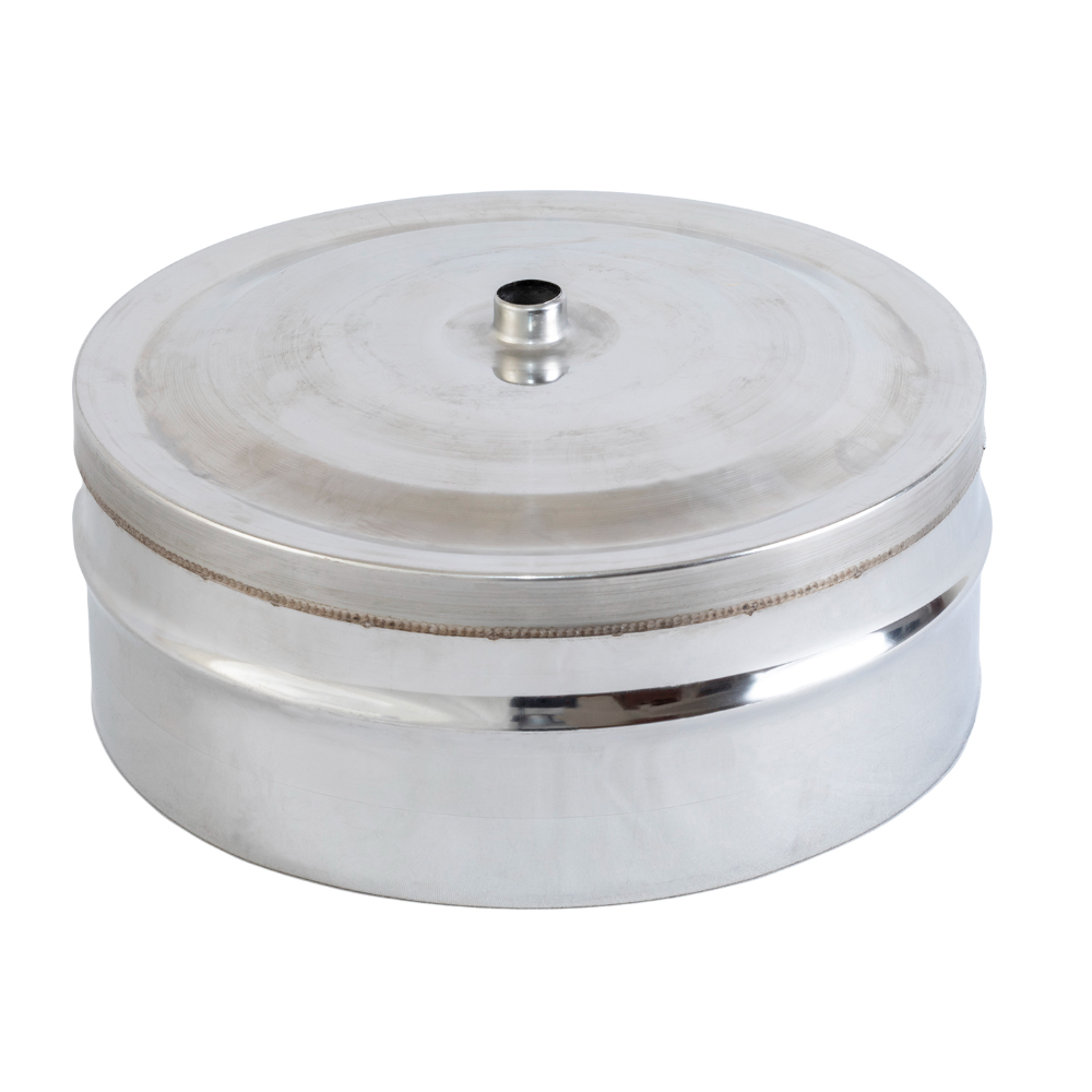 Capac condens simplu pentru burlan, inox, diametru 250 mm