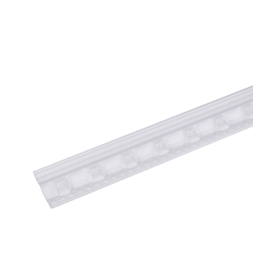 Bagheta decorativa G33, alb, polistiren extrudat, 2 m