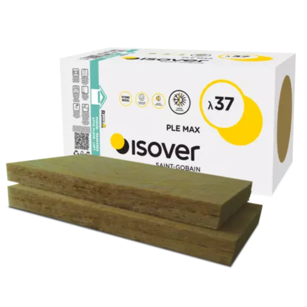 Vata minerala bazaltica Isover PLE MAX 150, necaserata, 150 x 600 x 1000 mm