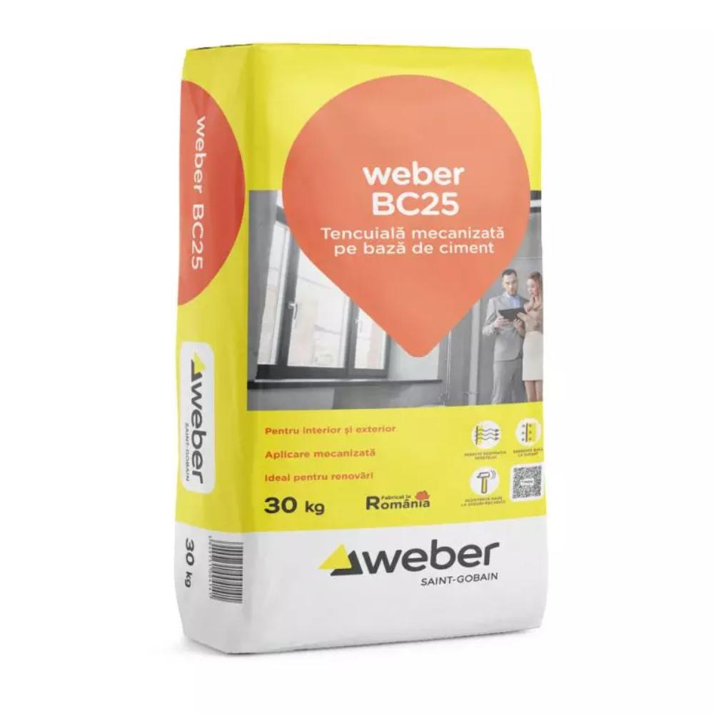 Tencuiala mecanizata pentru renovari Weber BC25, 30 kg