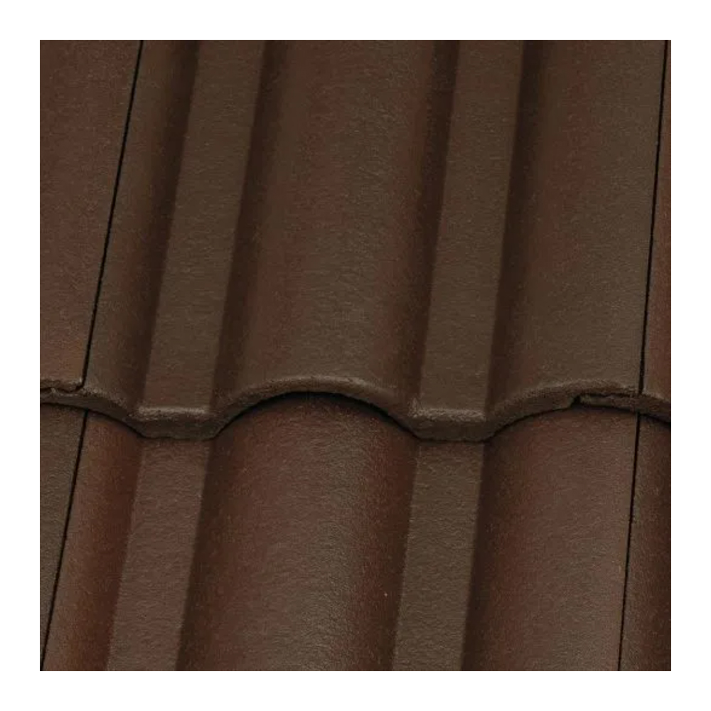 Tigla de ventilare Terran Danubia, maro mocca, 330 x 420 mm, 4.2 kg/buc