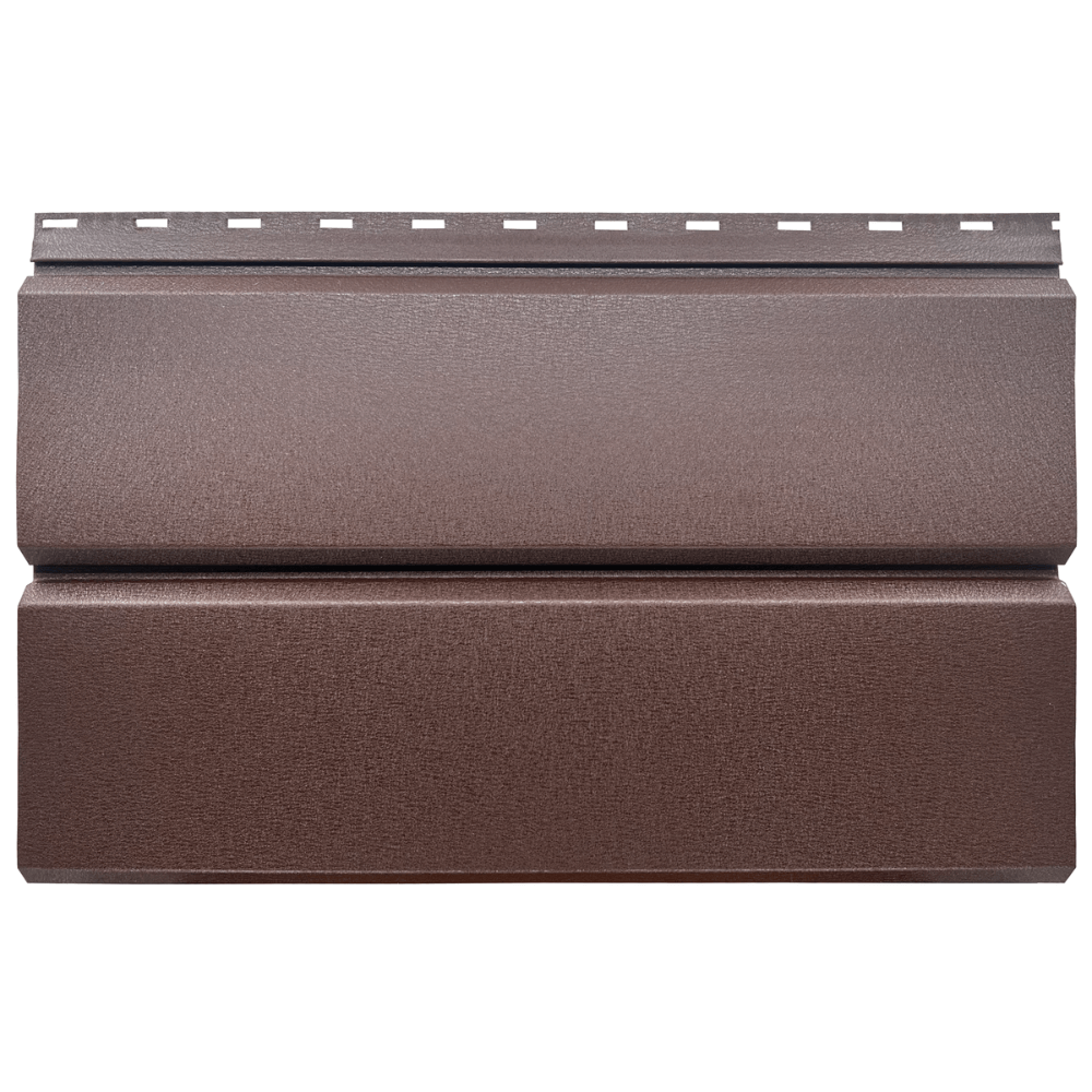 Lambriu metalic drept Jupiter, maro, RAL 8017, mat structurat, grosime 0.45 mm, 3 x 0.26 m