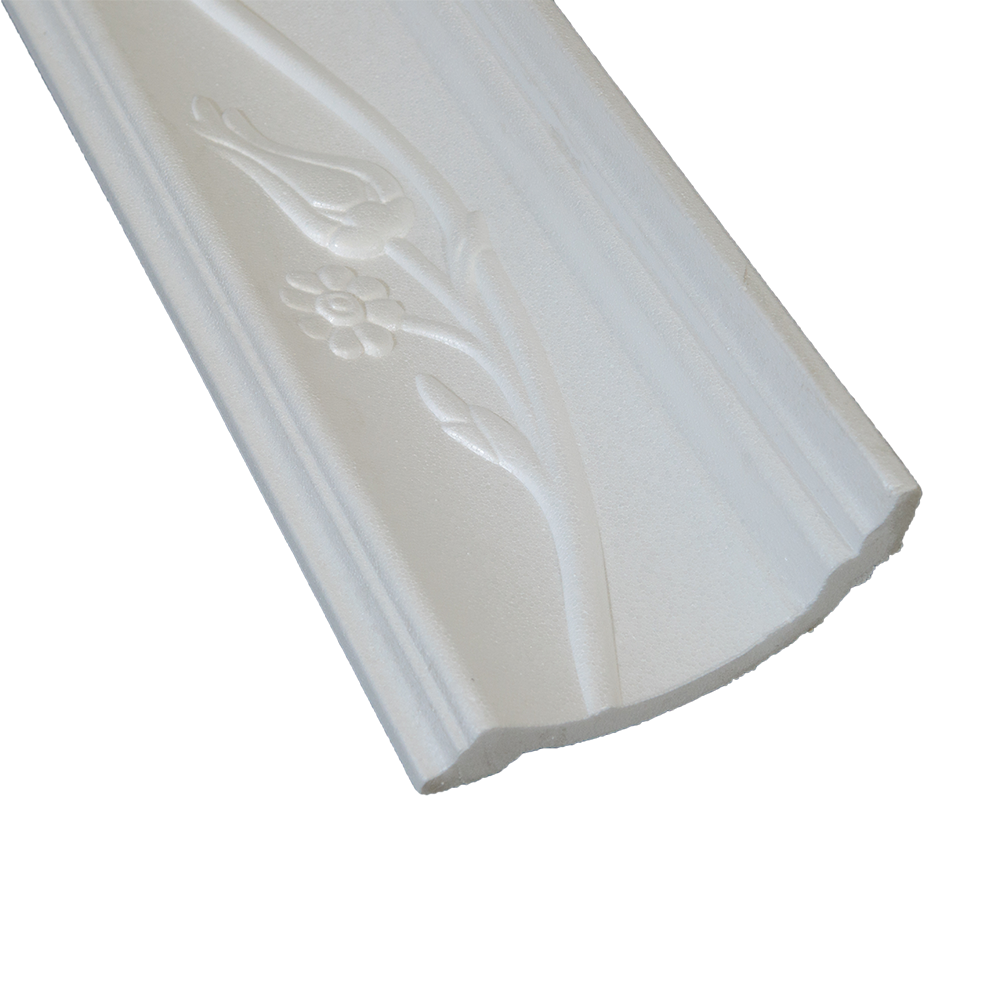 Bagheta decorativa DP117, alb, polistiren extrudat, 2 m