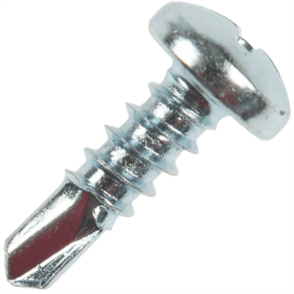 Surub autoforant cap bombat PH2, otel zincat alb, DIN 7504N, 4.2 x 32 mm
