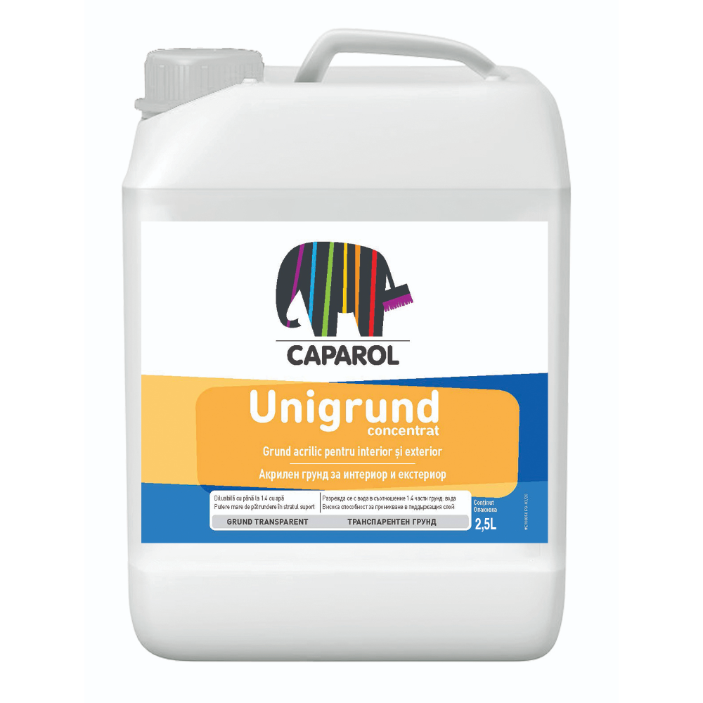 Grund acrilic Unigrund Caparol, interior/exterior, 2.5 L