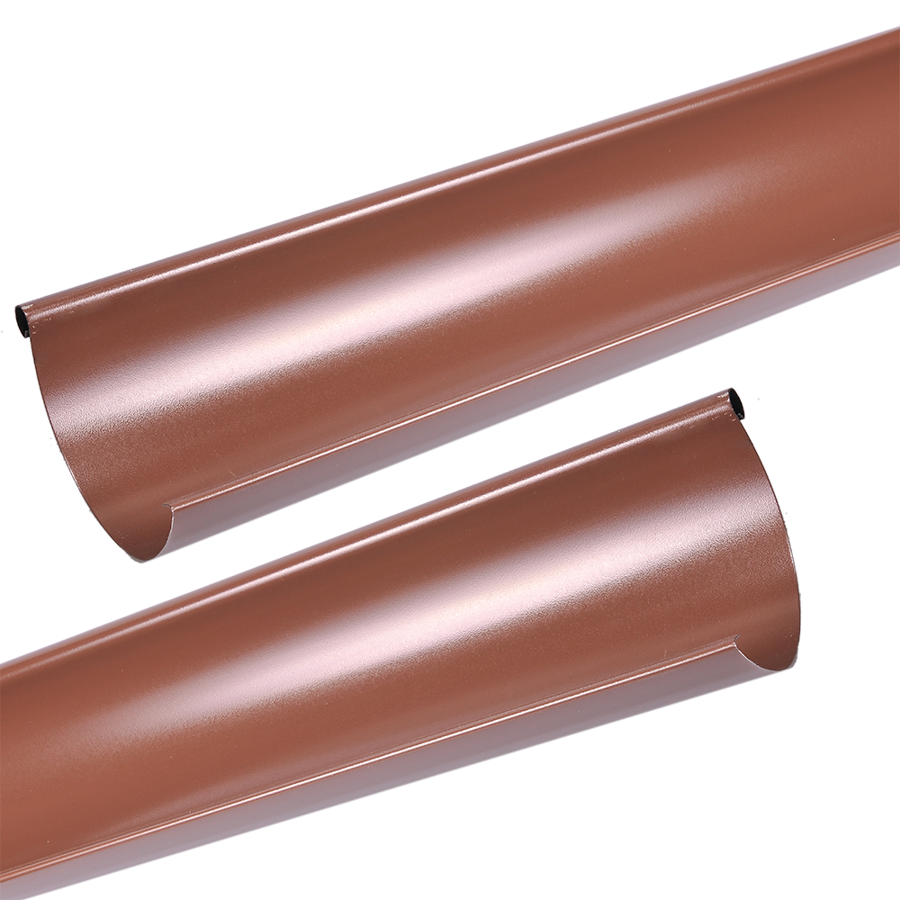 Jgheab metalic,125 mm, maro RAL 8017, L= 4 m