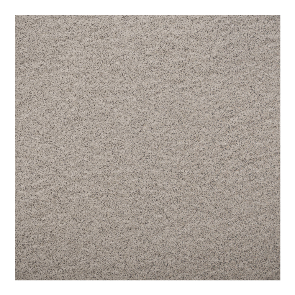 Gresie portelanata exterior Kai Sandstone Mid grey, aspect de beton, finisaj mat structurat, patrata, grosime 8 mm, 33.3 cm