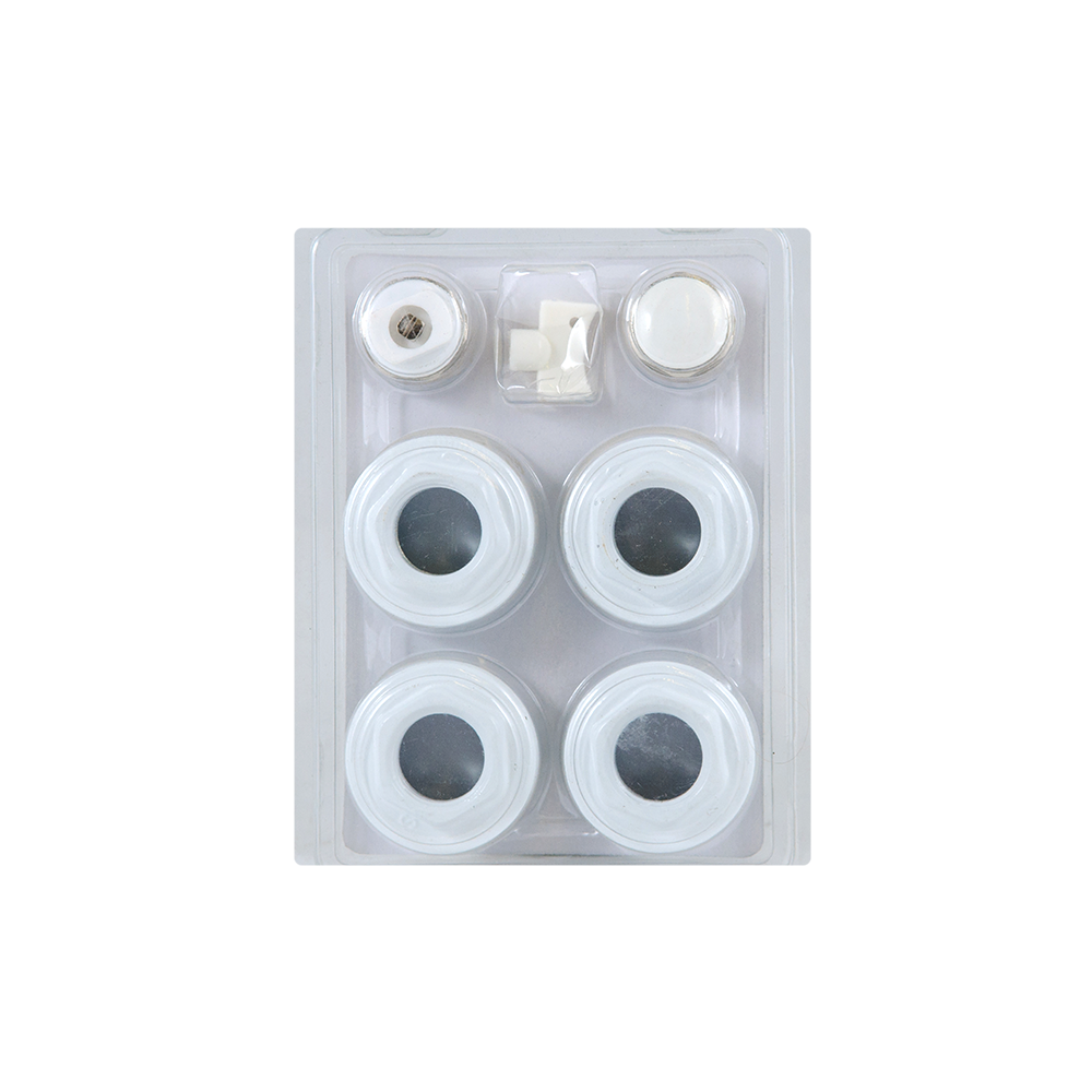 Set accesorii montaj calorifer aluminiu Ferro ZGG1B, alb