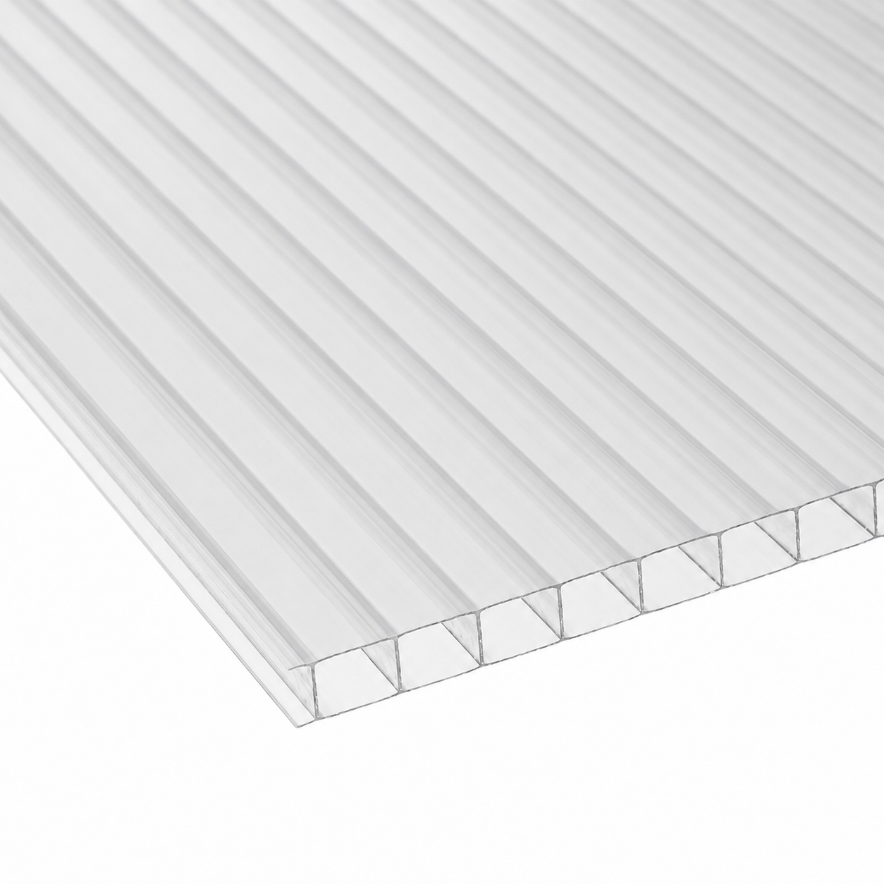 Policarbonat celular Carboplak, transparent, 6 m x 2,1 m, grosime 8 mm