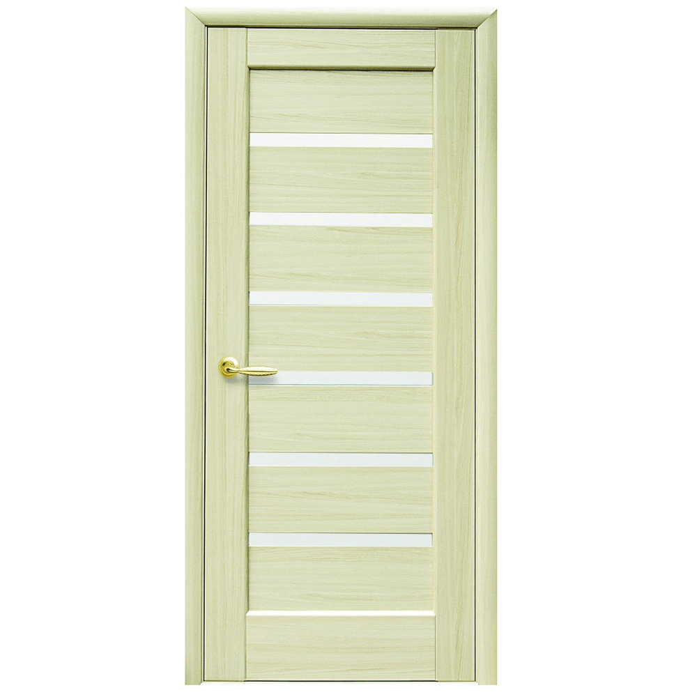Usa interior celulara cu geam New Style Nostra Linneya, reversibila, MDF, frasin, toc fix, 200 x 70 x 4 cm