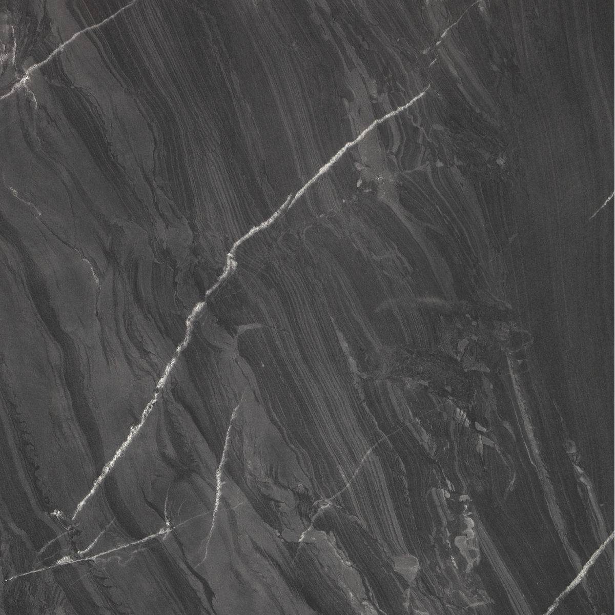 Blat bucatarie SlimLine SM’art Canyon Carbon CA06, finisaj semi-mat, structurat, marmura, 4200 x 700 x 12 mm