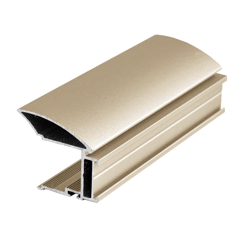 Profil tip maner Multiomega Wide, aluminiu, sampanie, 2.7 m