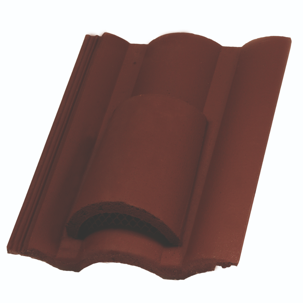 Tigla de beton de aerisire Terran Danubia, maro, 330 x 420 mm
