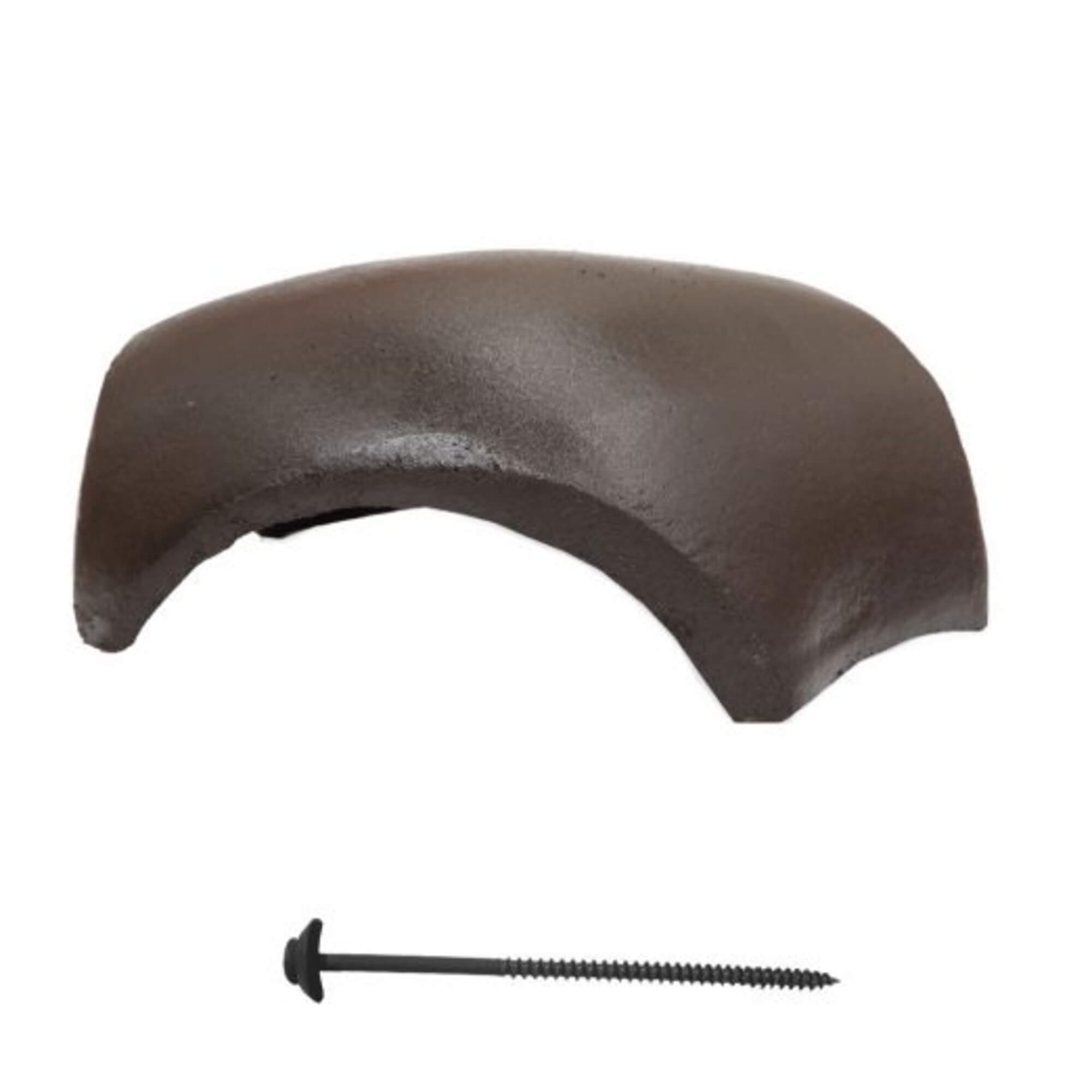 Tigla de coama de ramificatie in 3 ape Terran Danubia + clema de fixare, negru carbon, 320 x 360 mm, 4.8 kg/buc