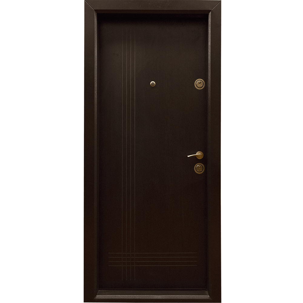 Usa metalica de intrare in apartamentArta Door 333, cu fete din MDF laminat, deschidere stanga, culoare wenge, 880 x 2010 mm