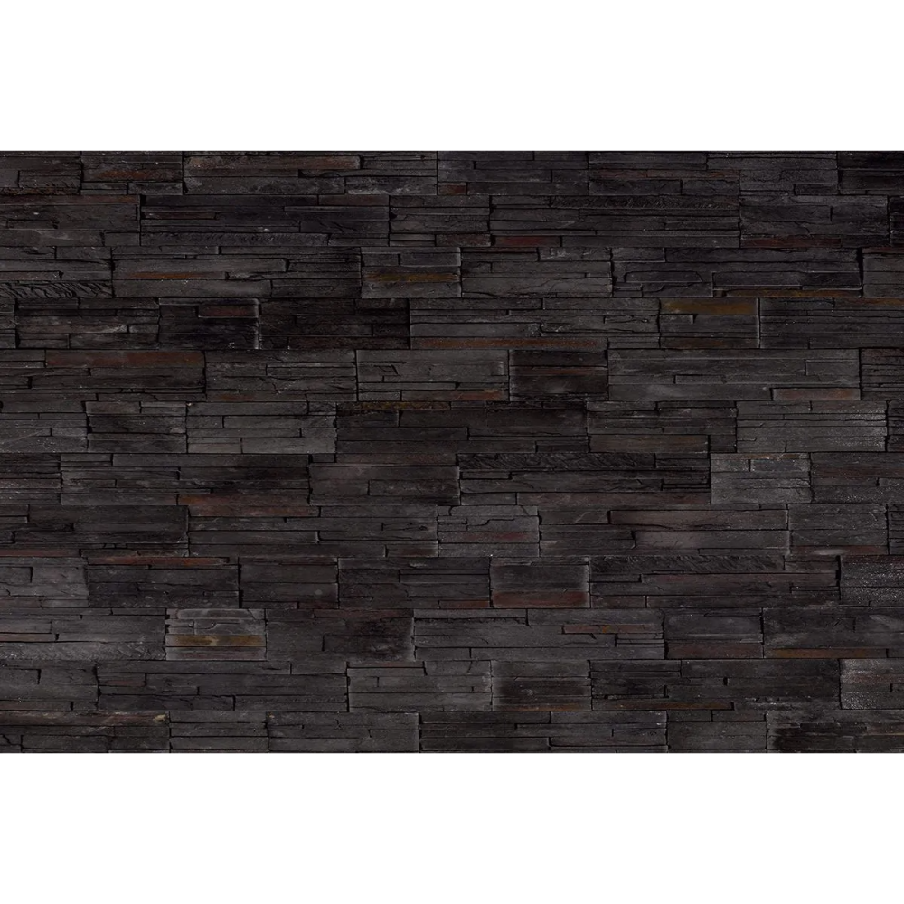 Piatra decorativa Modulo Brasilia, negru, interior/exterior