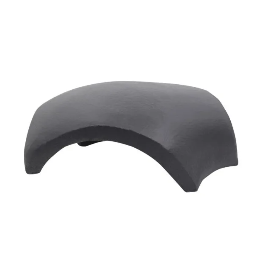 Set tigla coama beton Terran Danubia, cui de prindere, ColorSystem, gri inchis, 320 x 360 mm