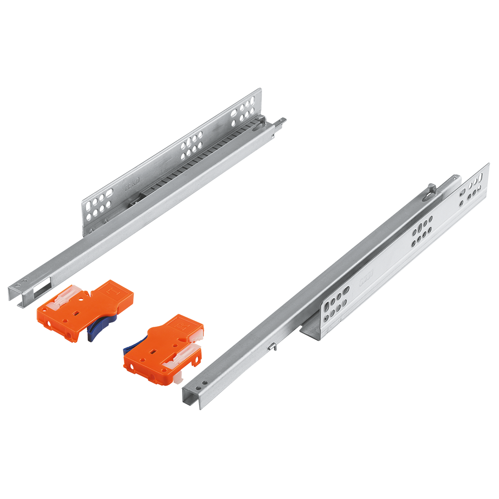 Glisiera ascunsa Teko, extractie partiala si amortizare, pentru placa de 16 mm, 500 mm