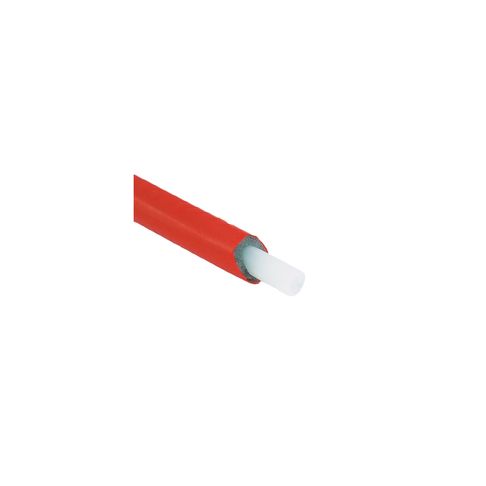 Teava Pex Tiemme, izolatie rosie, polietilena, 20 x 2 mm, colac 50 m