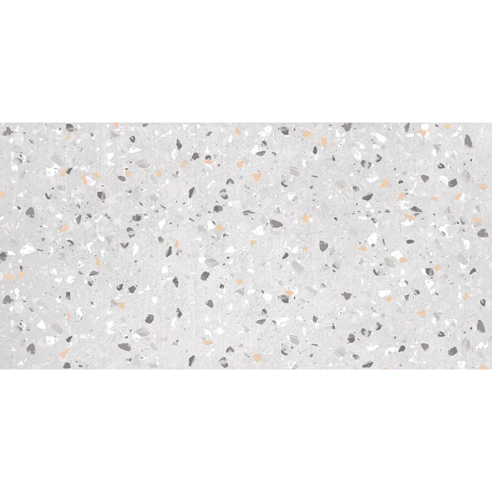 Faianta baie / bucatarie Cesarom Terrazzo, gri, mat, aspect de ciment, 60 x 30 cm