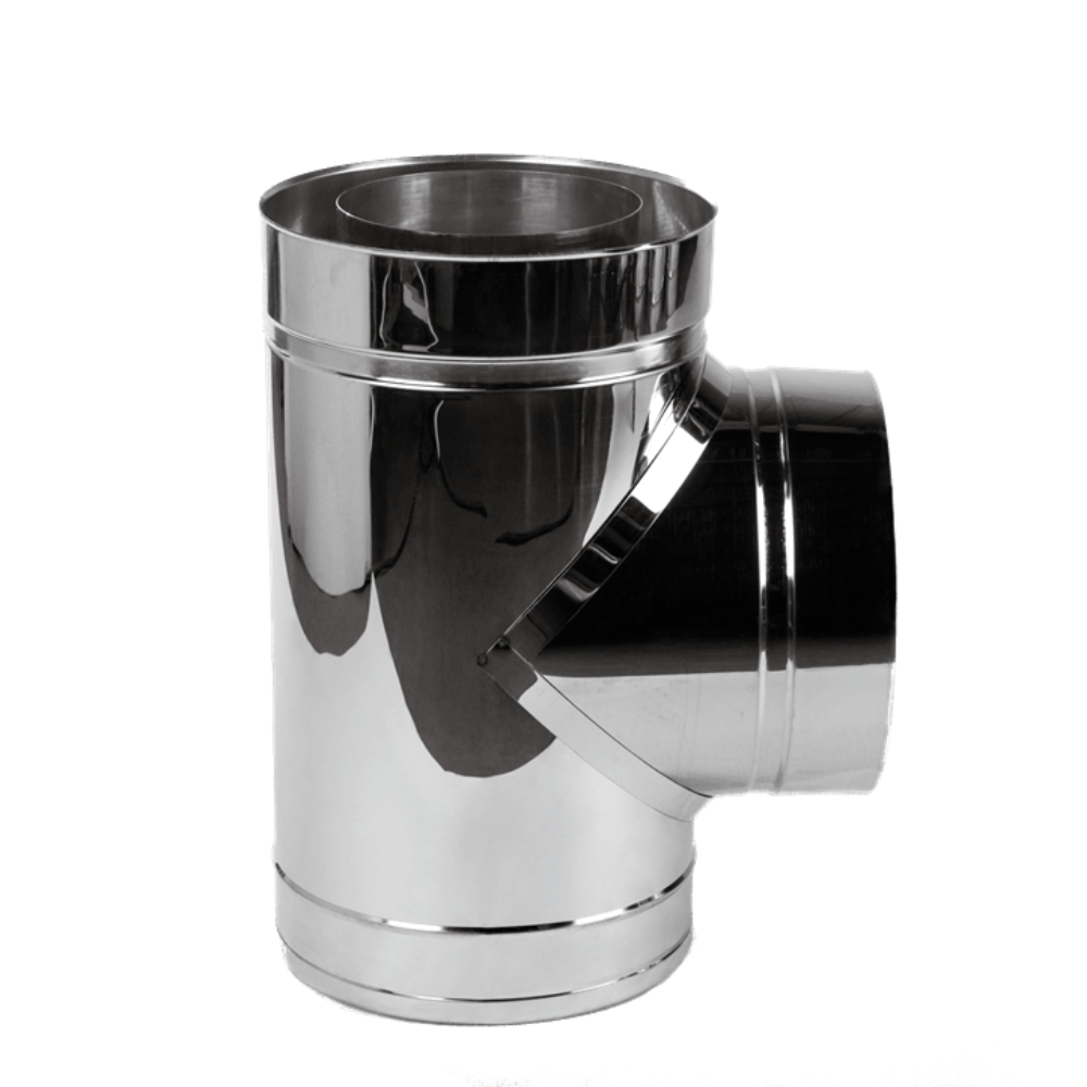 Teu inox pentru burlan, diametru 200/260 mm