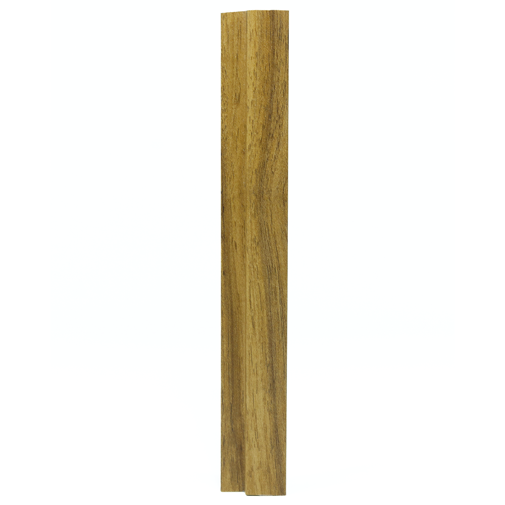 Profil terminatie montaj lambriu riflaj MDF, pecan, 22 x 86 x 2800 mm