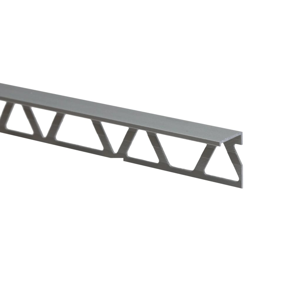 Profil de terminatie Set, aluminiu, argintiu, 12 mm, 2.5 m