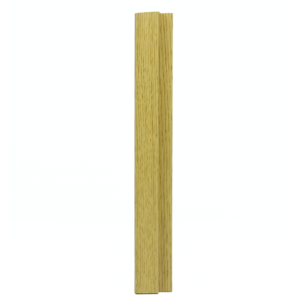Profil terminatie montaj lambriu riflaj MDF, stejar, 22 x 86 x 2800 mm