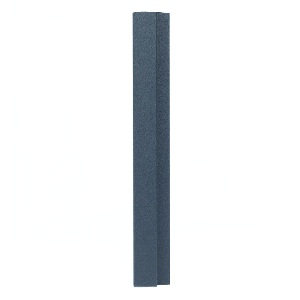 Profil terminatie montaj lambriu riflaj MDF, antracit, 22 x 86 x 2800 mm