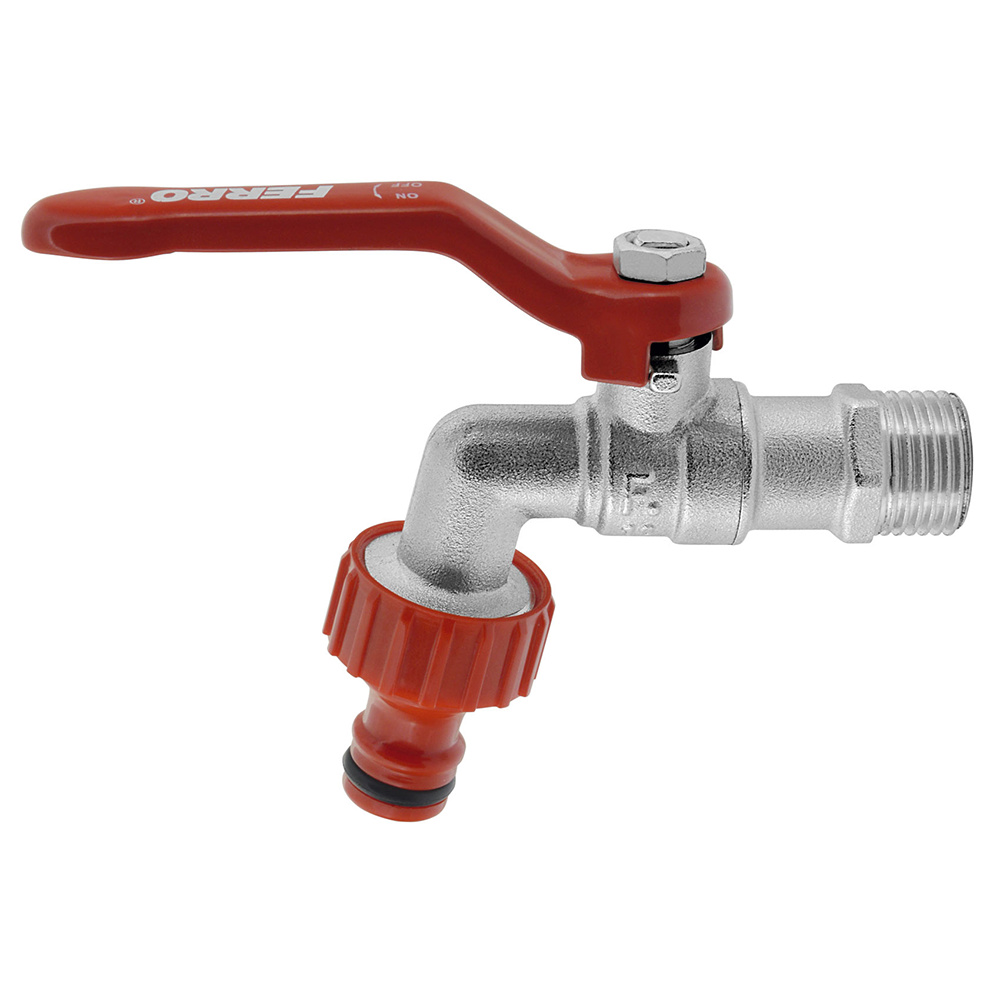 Robinet sferic scurgere Ferro KCP1, alama, 1/2 inch, 10 bar