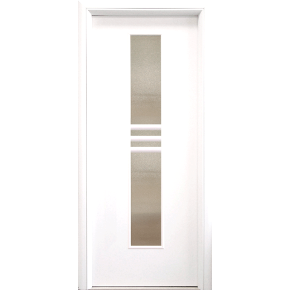 Usa interior cu geam, Alb2 gol D2 860, stanga, 202 x 86 x 4 cm cu toc