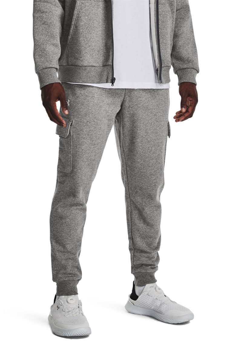 Pantaloni cargo pentru antrenament Rival - Gri melange