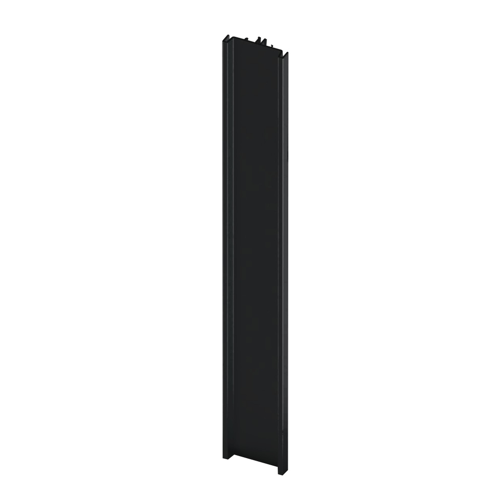 Profil aluminiu Gola, negru, vertical, 66 mm x 4.5 m